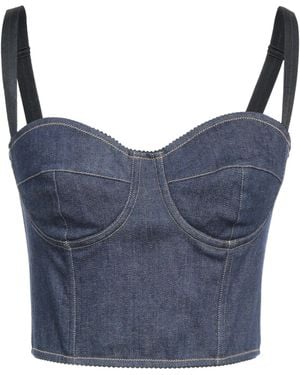 Dolce & Gabbana Simple Denim Top - Blue