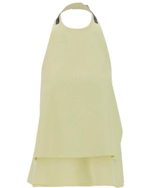 Jil Sander Halterneck Sleeveless Top - Yellow