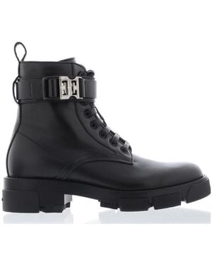 Givenchy Round-Headed Boots - Black