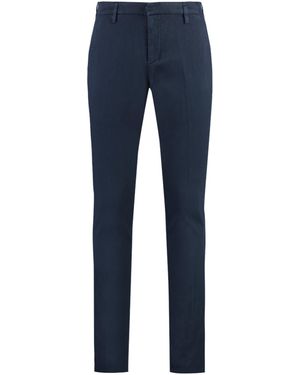Dondup Belt-Lined Casual Trousers - Blue