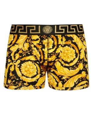 Versace Pattern-Printed Boxers - Yellow