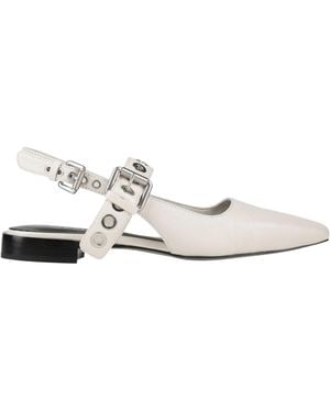 Rag & Bone Plain Colour Ballet Flats - White
