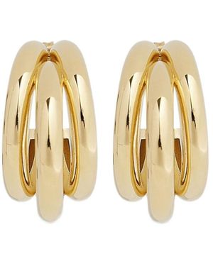 Rabanne Rabanne Duo Of Hoops And Punk Ear Cuffs - Metallic