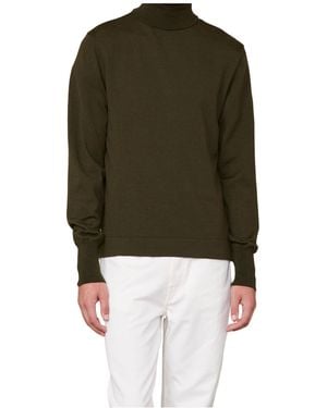 Officine Generale Turtleneck Jumper - Green