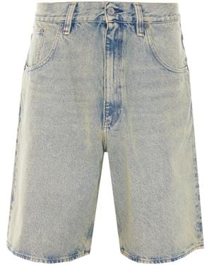 sunflower Vintage Wide-Leg Denim Shorts - Blue