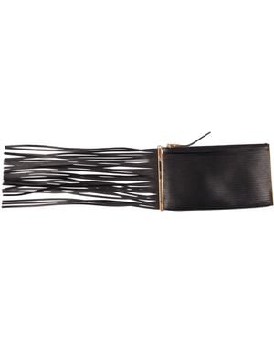 Elisabetta Franchi Fringed Zip Clutch Bag - Multicolour