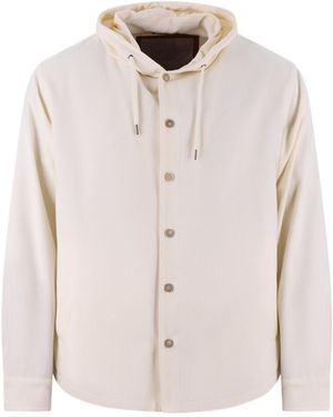Herno Long-Sleeved Casual Jacket - White