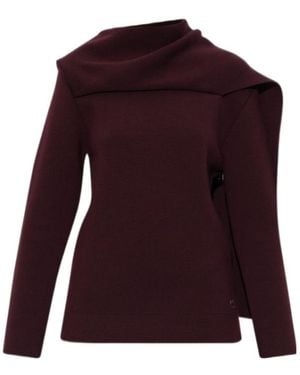 Courreges Long-Sleeved Pullover - Purple