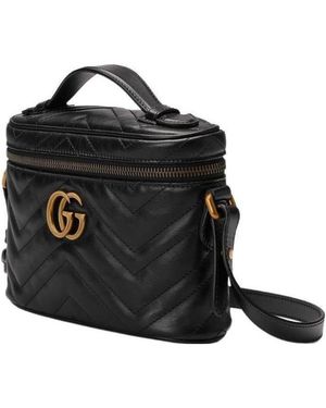 Gucci Gg Marmont Medium Beauty Case - Black