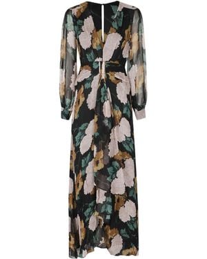 RIXO London Meera Floral Maxi Dress - Black