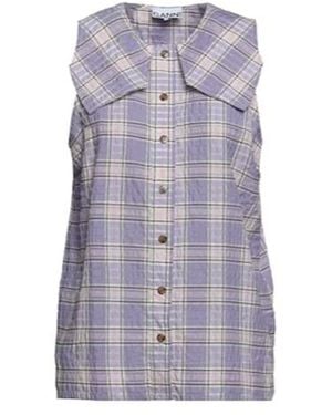 Ganni Checked Shirts - Purple