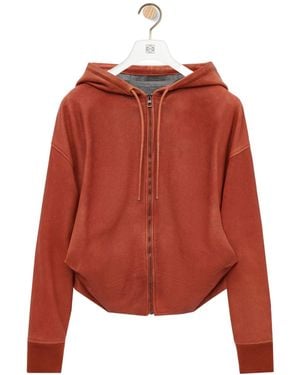 Loewe Draped Hoodie - Red