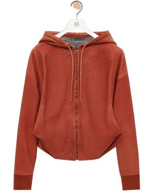 Loewe Draped Hoodie - Red