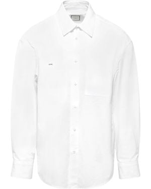WOOYOUNGMI Patch Pocket Logo Shirt - White