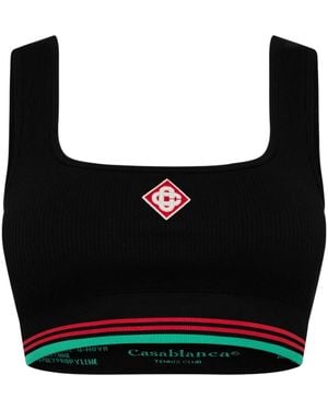 CASABLANCA Logo Seamless Vest - Black