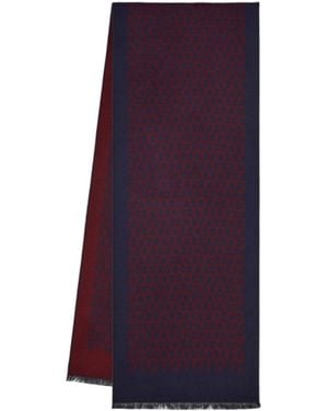 Ferragamo Ferragamo Gancini Jacquard Scarf - Purple