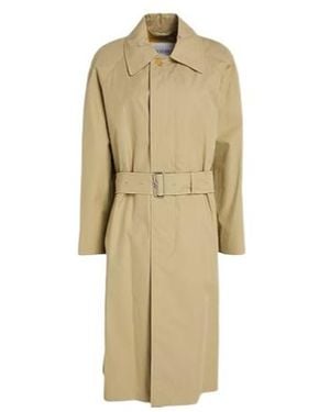 Burberry Solid Colour Long Windbreaker - Natural