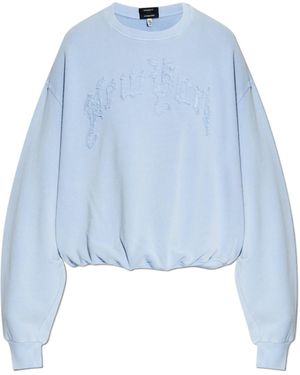 R13 Embroidered Sweatshirt - Blue