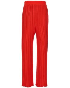 Lanvin Pleated High Waist Trousers - Red