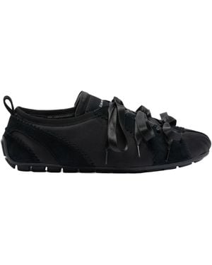 Simone Rocha Ballerina Grip Leather Sneakers - Black