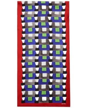 Miu Miu Printed Scarf - Blue