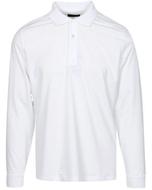 Fay Logo-Embroidered Polo Shirt - White