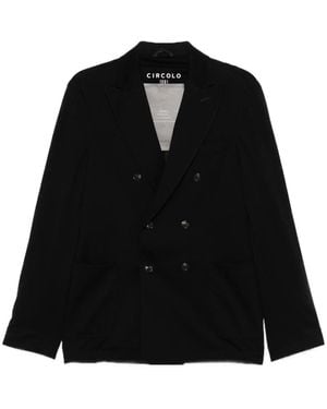 Circolo 1901 Double-Breasted Jacket - Black