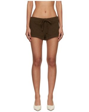 Entire studios Lightweight Micro Shorts - Brown