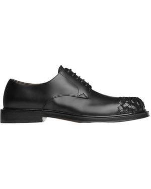 Bottega Veneta James Lace-Up Shoes - Black
