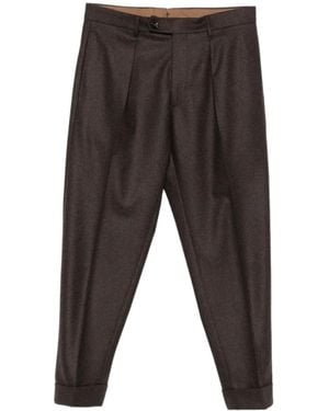 Berwich Pleated Wool Pants - Gray