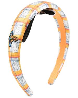 Vivienne Westwood Check Orb Hair Clip in Metallic | Lyst