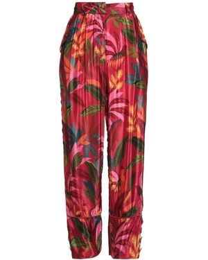 FARM Rio Elasticised Waist Casual Trouser - Red