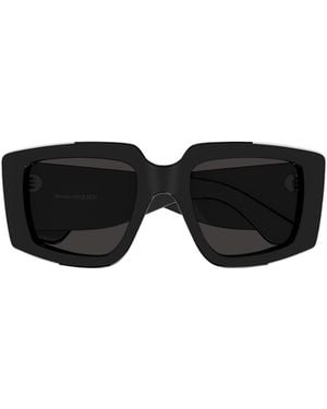 McQueen Eyewear Square Frame Sunglasses - Multicolour