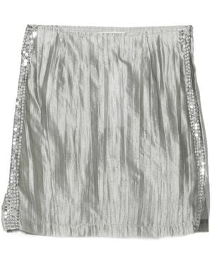 GIMAGUAS Sequined Midi Skirt - Grey