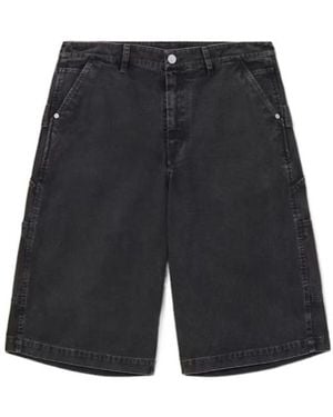 AllSaints Jackson Relaxed Fit Cotton Shorts - Black