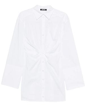 ROTATE BIRGER CHRISTENSEN Long-Sleeved Shirt Dress - White