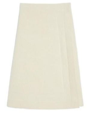 Jil Sander "Padded Details" Skirt - Natural