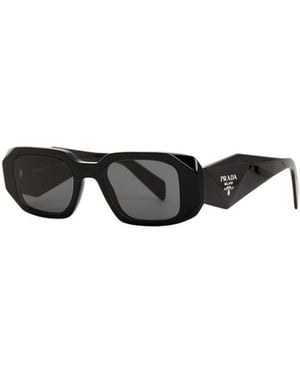 Prada Rectangular Frame Sunglasses - White