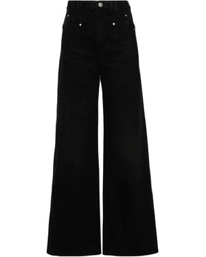 Isabel Marant Lemony Wide-Leg Jeans - Black