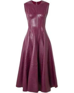 Norma Kamali Sleeveless Long Grace Dress - Purple