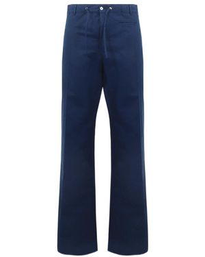 McQueen Straight-Leg Trousers - Blue