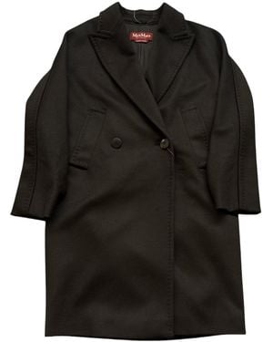 Max Mara Studio Double-Breasted Coat - Black