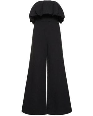 Jonathan Simkhai Off-Shoulder Cotton And Linen Jumpsuit - Black