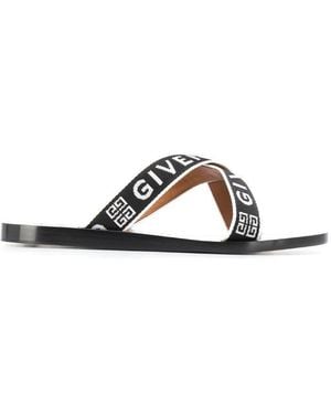 Givenchy Logo-Strap Flat Sandals - Multicolour