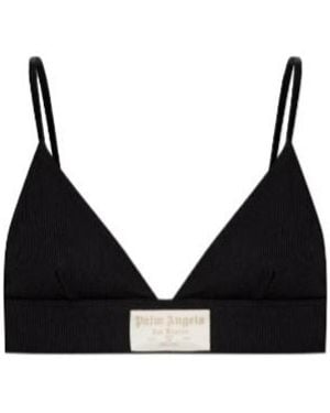 Palm Angels Cotton Bra - Black