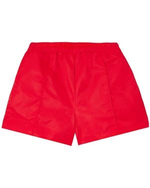 STAUD Taurus Patchwork Athletic Shorts - Red