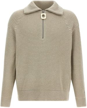 JW Anderson Half-Zip Jumper - Natural