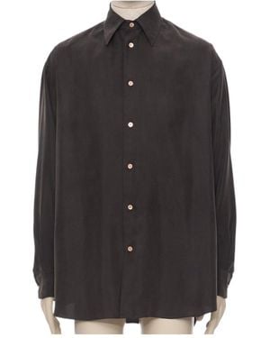 Valentino Long-Sleeve Button-Down Shirt - Black