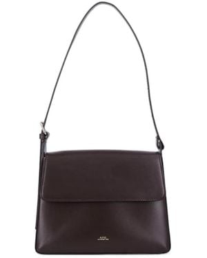 A.P.C. Flap Shoulder Bag - White