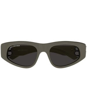 Balenciaga Eyewear Rectangle-Frame Tinted Sunglasses - Multicolor